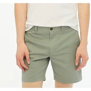 J.CREW FACTORY 7" flex chino short in quarry green size 29